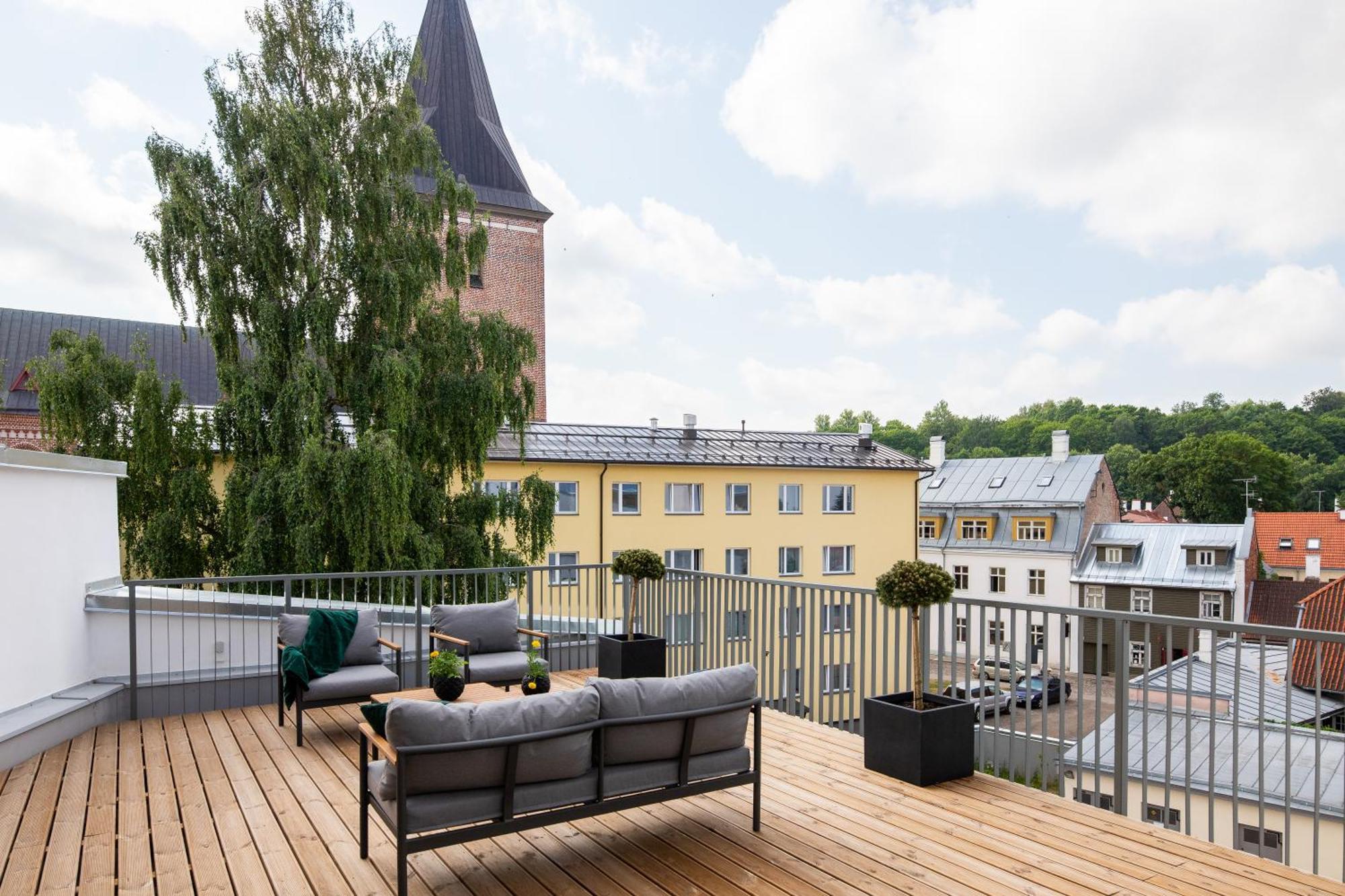 Tempus Te Premium Duo Lofts Tartu - Private Cinema, Gym And Terrace Appartement Buitenkant foto